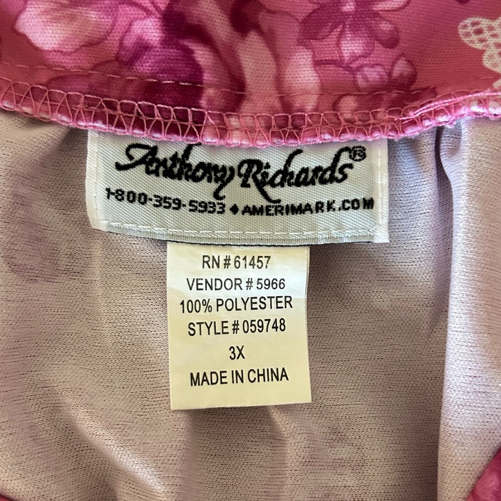 Anthony Richards Pink Floral Muumuu Housedress Lo… - image 6